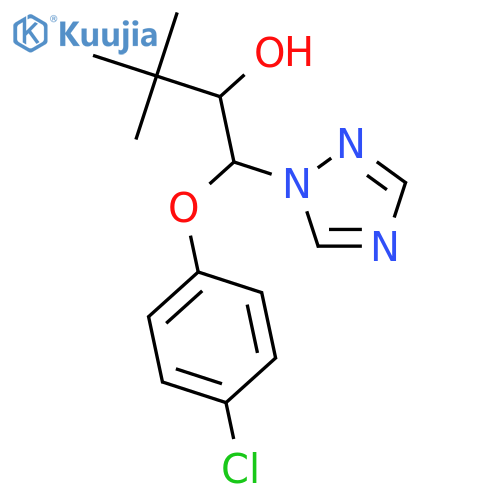 b-(4-Chlorophenoxy)-a-(1,1-dimethylethyl)-1H-1,2,4-triazole-1-ethanol(Mixture of Diastereomers) (Triadimenol) structure