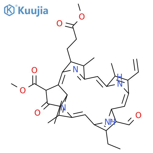 dimethyl [3S-(3&#x3B1;,4&#x3B2;,21&#x3B2;)]-21-carboxylato-14-ethyl-13-formyl-4,8,18-trimethyl-20-oxo-9-vinylphorbine-3-propionate structure