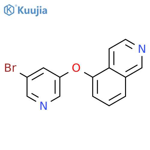Isoquinoline, 5-[(5-bromo-3-pyridinyl)oxy]- structure
