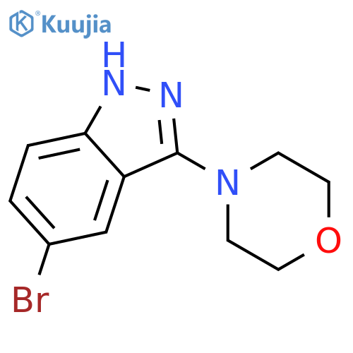 4-(5-Bromo-1H-indazol-3-yl)morpholine structure