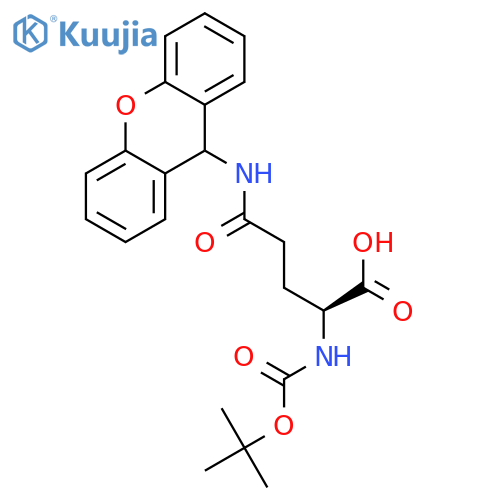 Boc-Gln(Xan)-OH structure