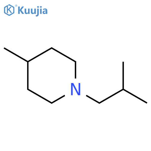 1-Isobutyl-4-methyl-piperidine structure