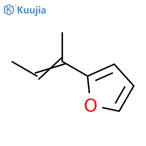 Furan, 2-(1-methyl-1-propenyl)- structure