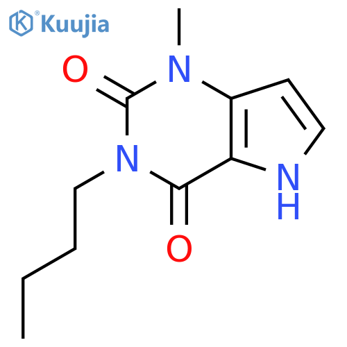 3-butyl-1-methyl-1H-pyrrolo[3,2-d]pyrimidine-2,4(3H,5H)-dione structure