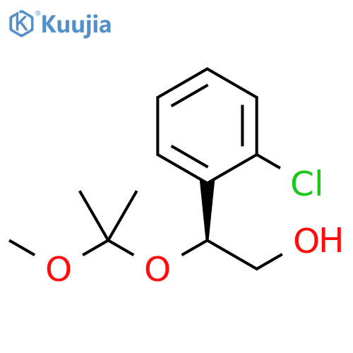 (βS)-2-Chloro-β-(1-methoxy-1-methylethoxy)benzeneethanol structure