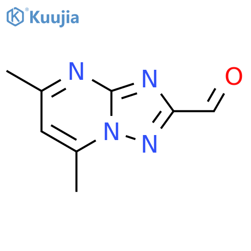 5,7-Dimethyl-[1,2,4]triazolo[1,5-a]pyrimidine-2-carbaldehyde structure