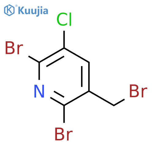 2,6-Dibromo-3-(bromomethyl)-5-chloropyridine structure