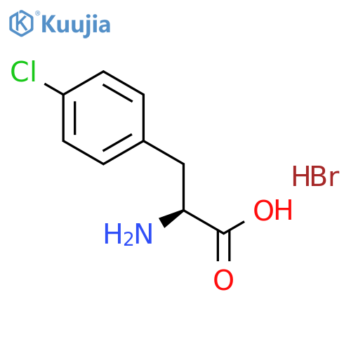 2-amino-3-(4-chlorophenyl)propanoic acid hydrobromide structure