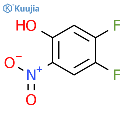 4,5-Difluoro-2-nitrophenol structure