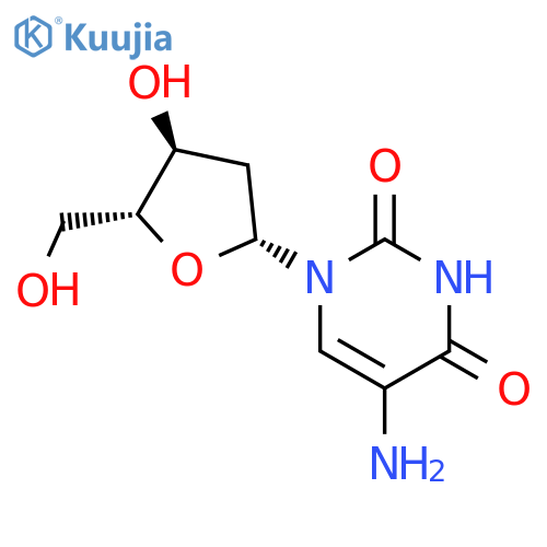 5-amino-1-(2R,4S,5R)-4-hydroxy-5-(hydroxymethyl)oxolan-2-yl-1,2,3,4-tetrahydropyrimidine-2,4-dione structure