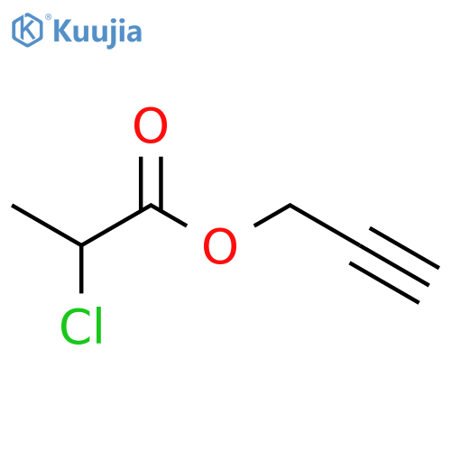 Propanoic acid,2-chloro-, 2-propyn-1-yl ester structure