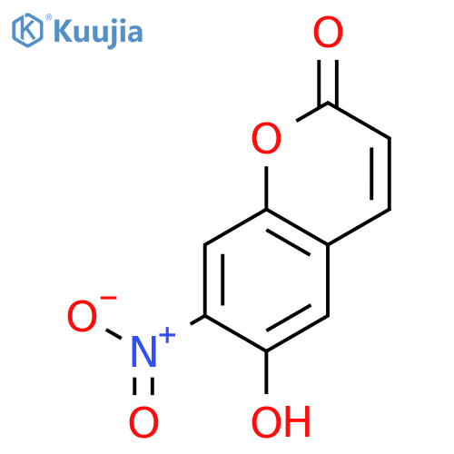 2H-1-Benzopyran-2-one, 6-hydroxy-7-nitro- structure