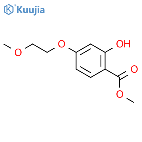 Benzoic acid, 2-hydroxy-4-(2-methoxyethoxy)-, methyl ester structure