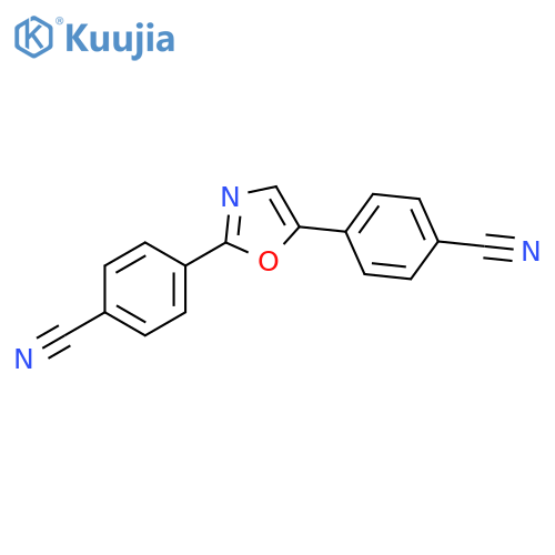 Benzonitrile, 4,4′-(2,5-oxazolediyl)bis- structure