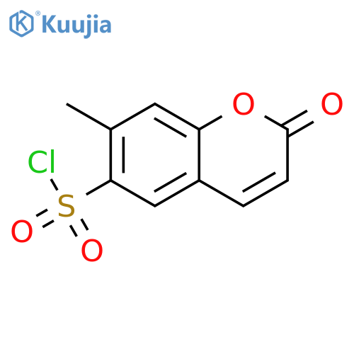 2H-1-BENZOPYRAN-6-SULFONYL CHLORIDE, 7-METHYL-2-OXO- structure