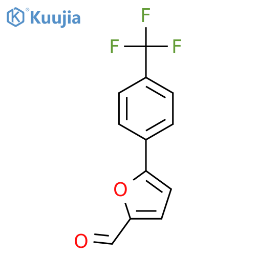 5-[4-(trifluoromethyl)phenyl]furan-2-carbaldehyde structure