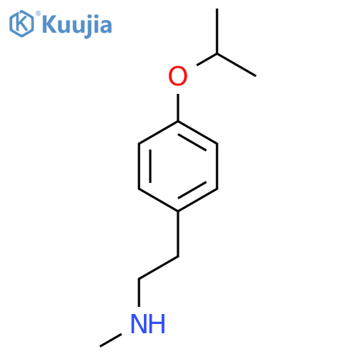 methyl({2-4-(propan-2-yloxy)phenylethyl})amine structure