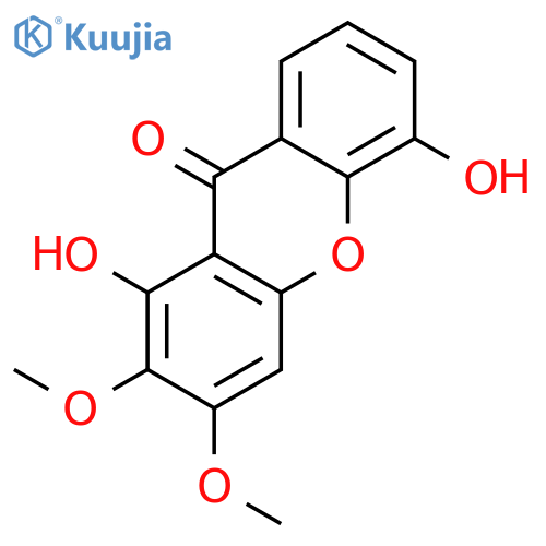9H-Xanthen-9-one, 1,5-dihydroxy-2,3-dimethoxy- structure