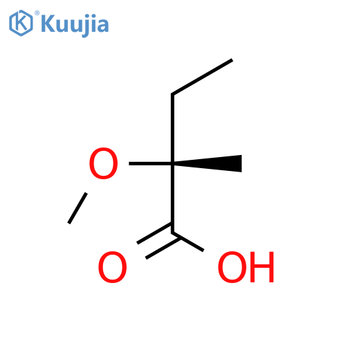 (2R)-2-methoxy-2-methylbutanoic acid structure