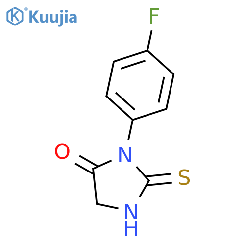 3-(4-fluorophenyl)-2-sulfanylideneimidazolidin-4-one structure