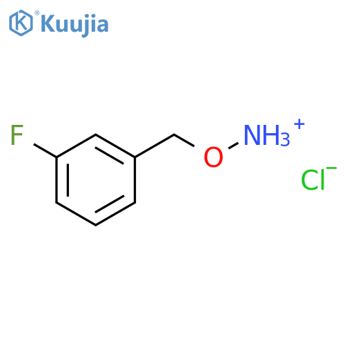O-(3-fluorophenyl)methylhydroxylamine structure