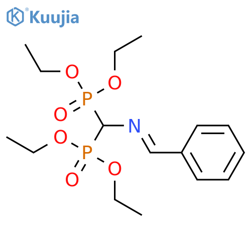 Tetraethyl-(N-benzylideneaminomethylene)bisphosphonate, stabilized, min. 95 % structure