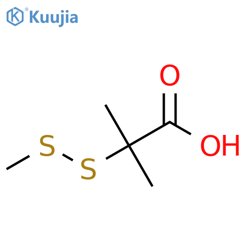 2-Methyl-2-(methyldisulfanyl)propanoic acid structure