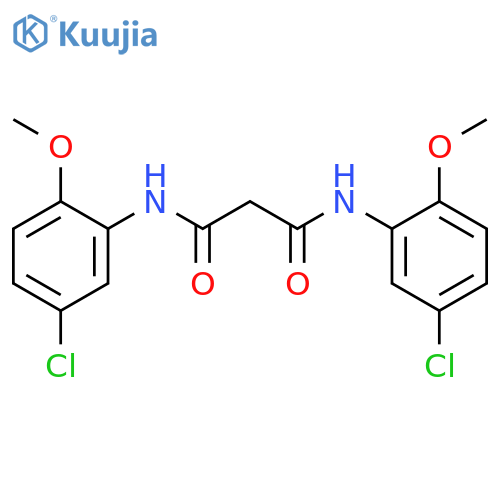 N,N'-Bis-(5-chloro-2-methoxy-phenyl)-malonamide structure