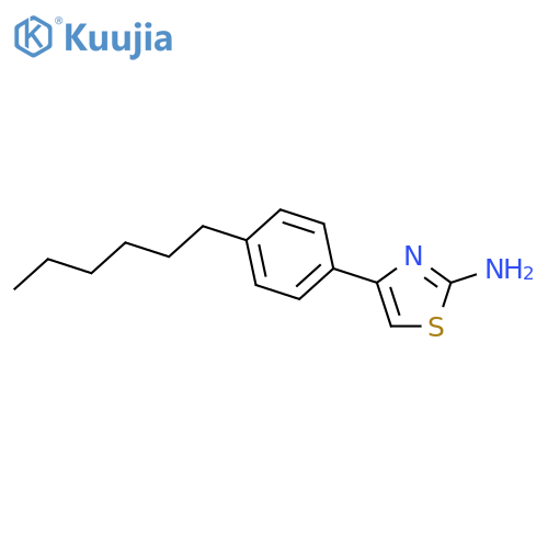 4-(4-hexylphenyl)-1,3-thiazol-2-amine structure