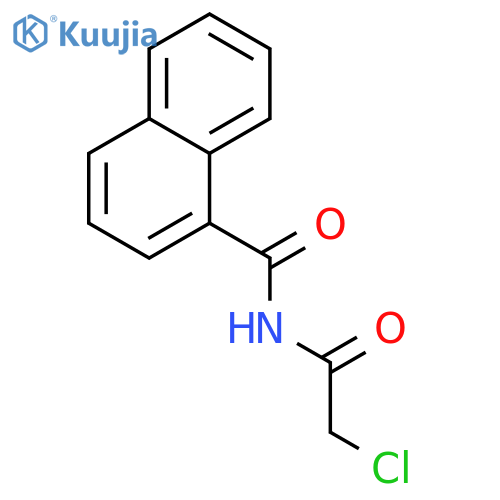 N-(2-chloroacetyl)naphthalene-1-carboxamide structure