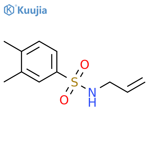 3,4-dimethyl-N-(prop-2-en-1-yl)benzene-1-sulfonamide structure