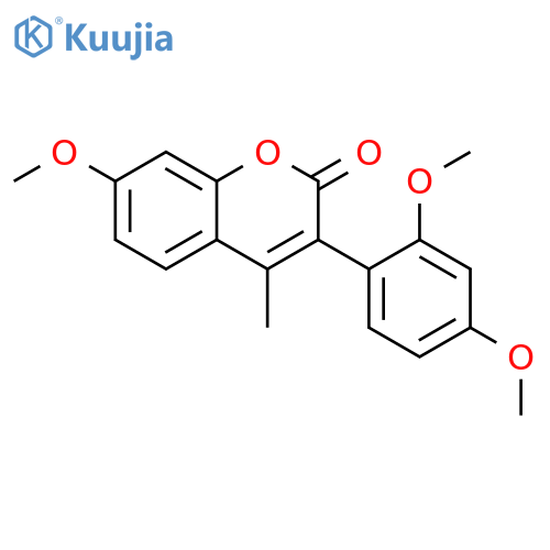 3-(2,4-Dimethoxyphenyl)-7-methoxy-4-methyl-2H-chromen-2-one structure