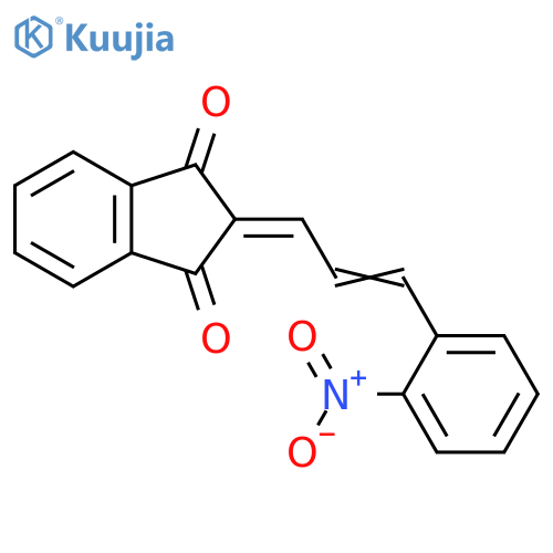 2-(E)-3-(2-Nitrophenyl)-2-propenylidene-1H-indene-1,3(2H)-dione structure