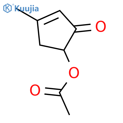 2-Cyclopenten-1-one, 5-(acetyloxy)-3-methyl- structure