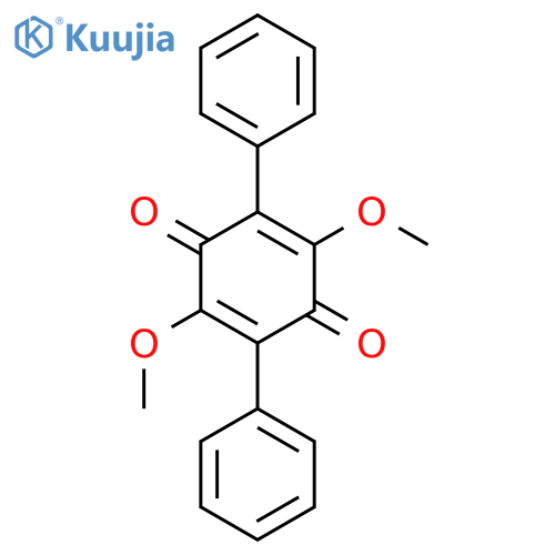 2,5-dimethoxy-3,6-diphenylcyclohexa-2,5-diene-1,4-dione structure