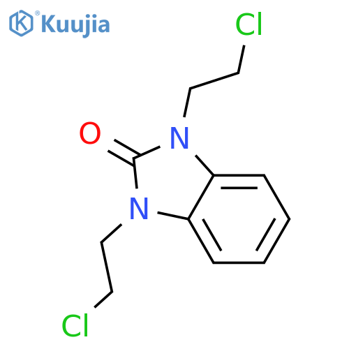 1,\u200b3-\u200bBis(2-\u200bchloroethyl)\u200bbenzimidazolin-\u200b2-\u200bone structure