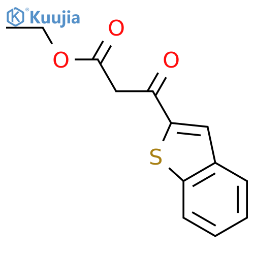 Ethyl 3-(benzo[b]thiophen-2-yl)-3-oxopropanoate structure