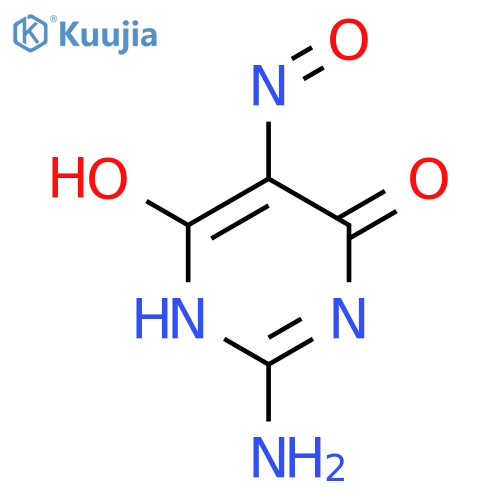 2-Amino-5-nitroso-4,6-pyrimidinediol structure