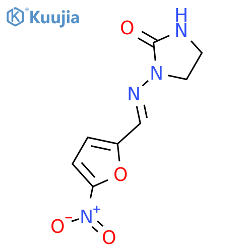 2-Imidazolidinone,1-[[(5-nitro-2-furanyl)methylene]amino]- structure