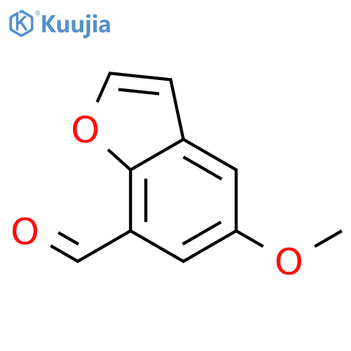 5-methoxy-1-benzofuran-7-carbaldehyde structure