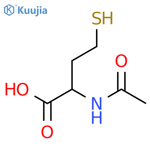 2-acetamido-4-sulfanylbutanoic acid structure