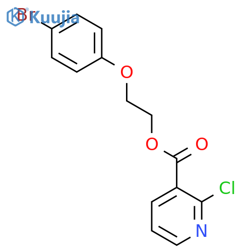 2-(4-Bromophenoxy)ethyl 2-chloropyridine-3-carboxylate structure