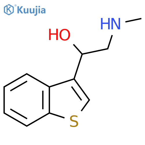 1-(1-benzothiophen-3-yl)-2-(methylamino)ethan-1-ol structure