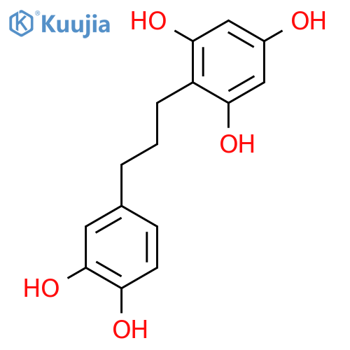 1-(3,4-Dihydroxyphenyl)-3-(2,4,6-trihydroxyphenyl)-propan structure