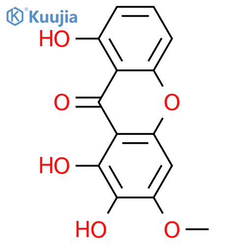 1,2,3,8-Tetrahydroxyxanthone; 3-Me ether structure