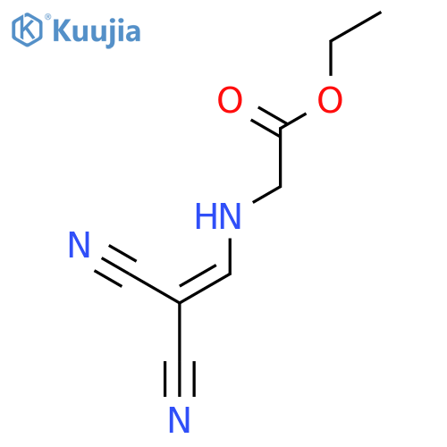 (2,2-Dicyano-vinylamino)-acetic acid ethyl ester structure