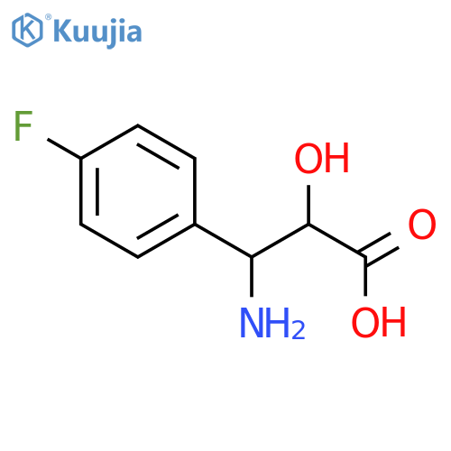 (2R,3R)-3-Amino-3-(4-fluorophenyl)-2-hydroxypropanoic acid structure