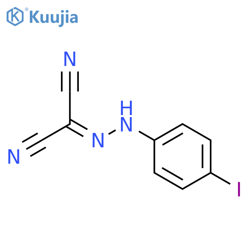 Propanedinitrile, [(4-iodophenyl)hydrazono]- structure