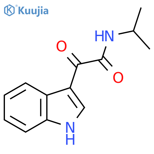2-(1H-indol-3-yl)-2-oxo-N-(propan-2-yl)acetamide structure