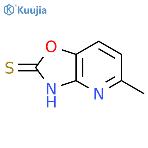 5-methyl1,3oxazolo4,5-bpyridine-2-thiol structure